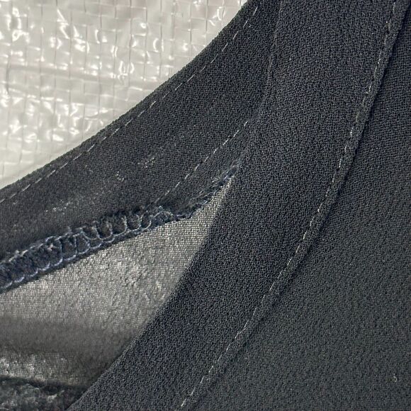 Niche Tunic Dress Black L/XL Oversized Round Neck Lagenlook Short - Picture 4 of 10